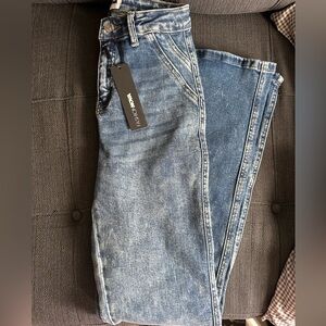 Fashion Nova Medium Wash Flare Jeans